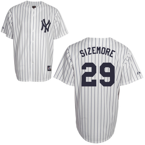 Scott Sizemore #29 Youth Baseball Jersey-New York Yankees Authentic Home White MLB Jersey - Click Image to Close